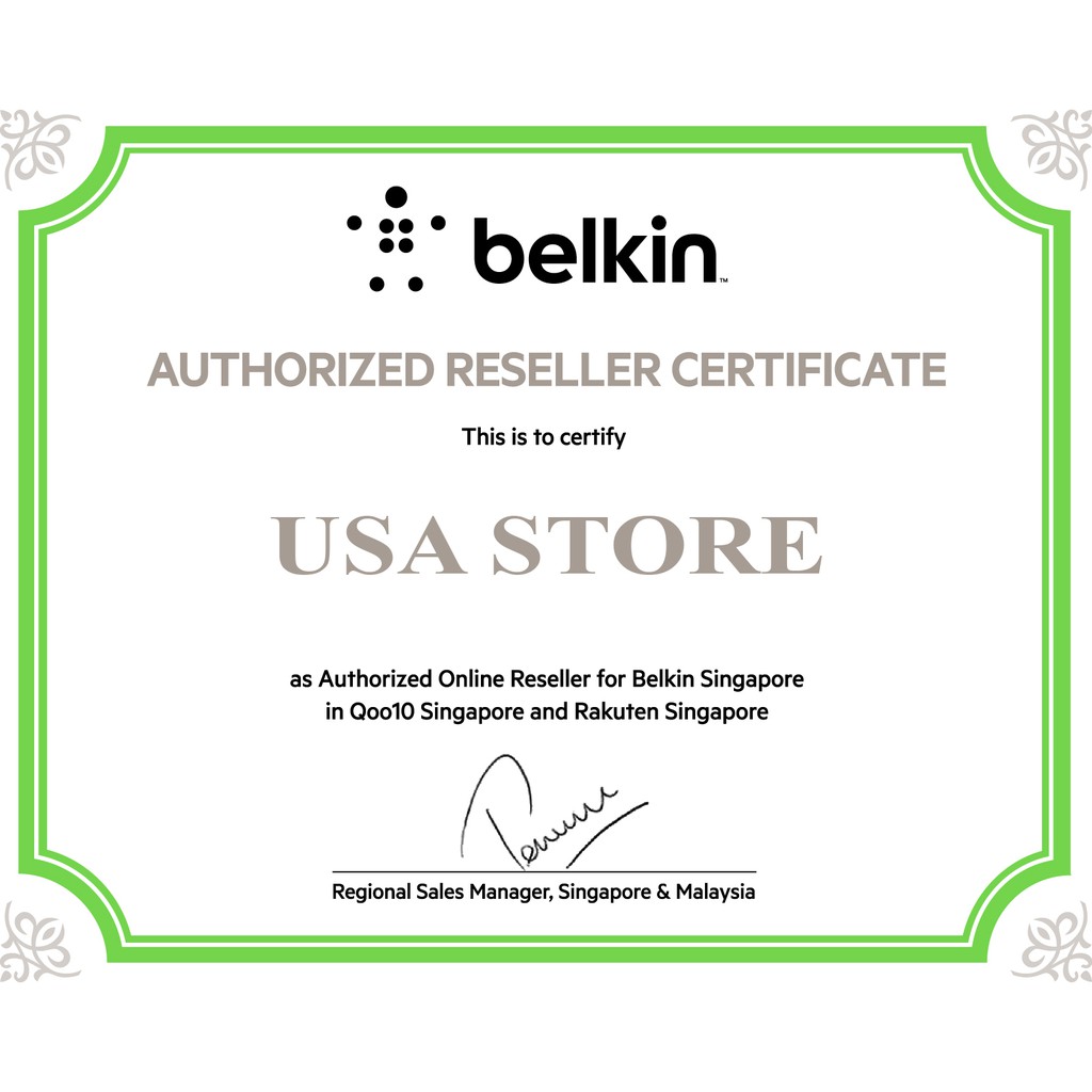 Cáp âm thanh Belkin 3.5mm Aux 0.9m hợp kim nhôm cao cấp