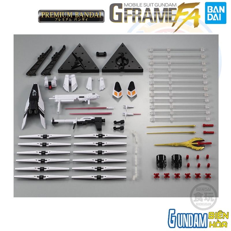 Mô hình lắp ráp GUNDAM G-FRAME FA NU GUNDAM & SAZABI OPTION PARTS SET
