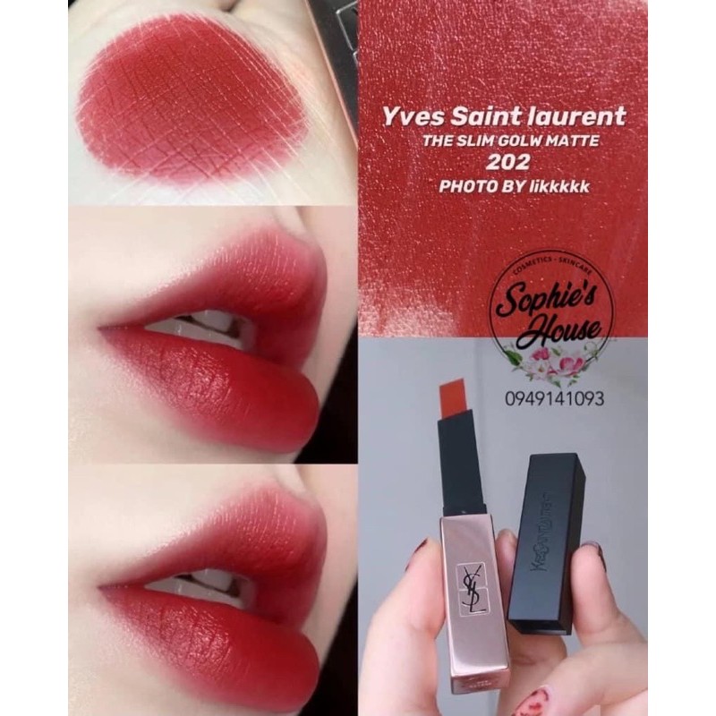 Son YSL Slim Glow Matte 202 - 203 - 214 | BigBuy360 - bigbuy360.vn