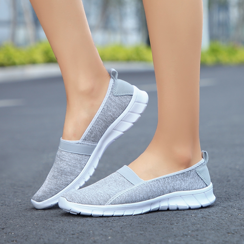 Giày sneaker lười phong cách thể thao dùng chạy bộ cho nữ