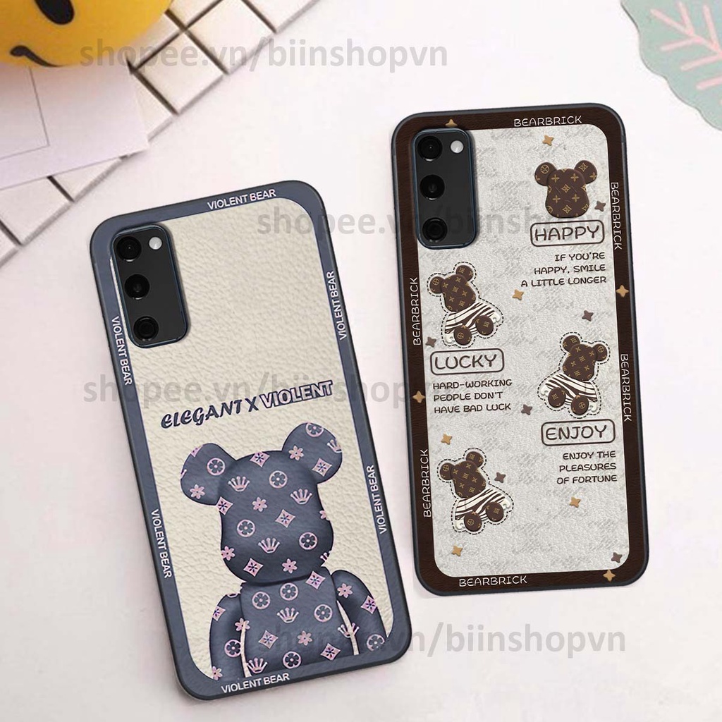 Ốp Samsung S20 Fe hình gấu bear brick đẹp độc lạ, thời trang, cá tính