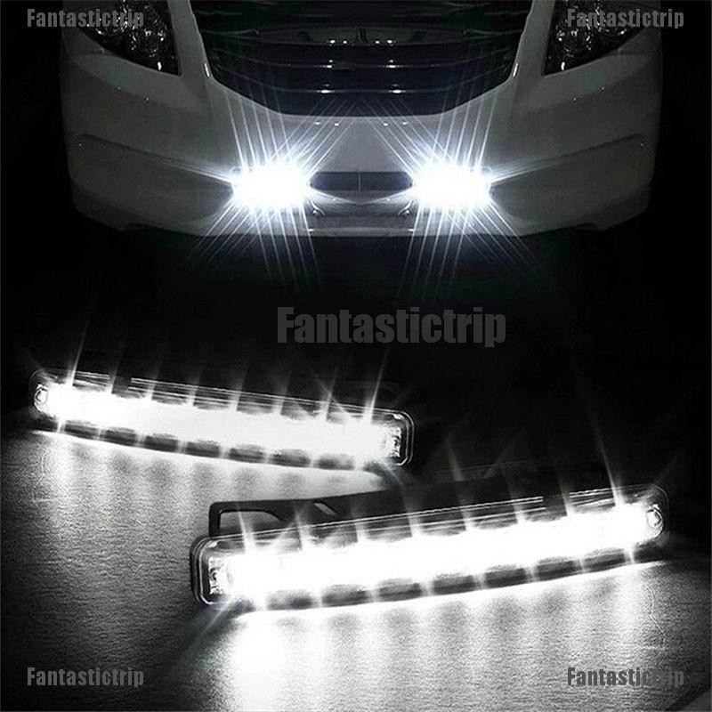 Bộ 2 đèn LED 6 bóng 12V dùng làm đèn pha xe ô tô