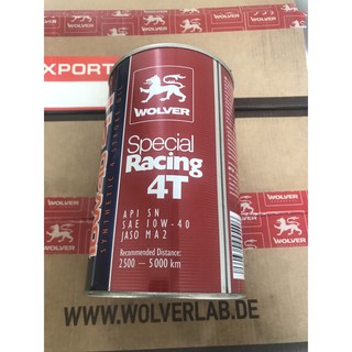 Nhớt WOLVER SPECIAL RACING 10W40 SN MA2