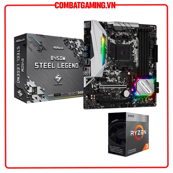 Combo Máy Tính Cpu Ryzen 3 3200G + Main ASRock/MSI/ASUS