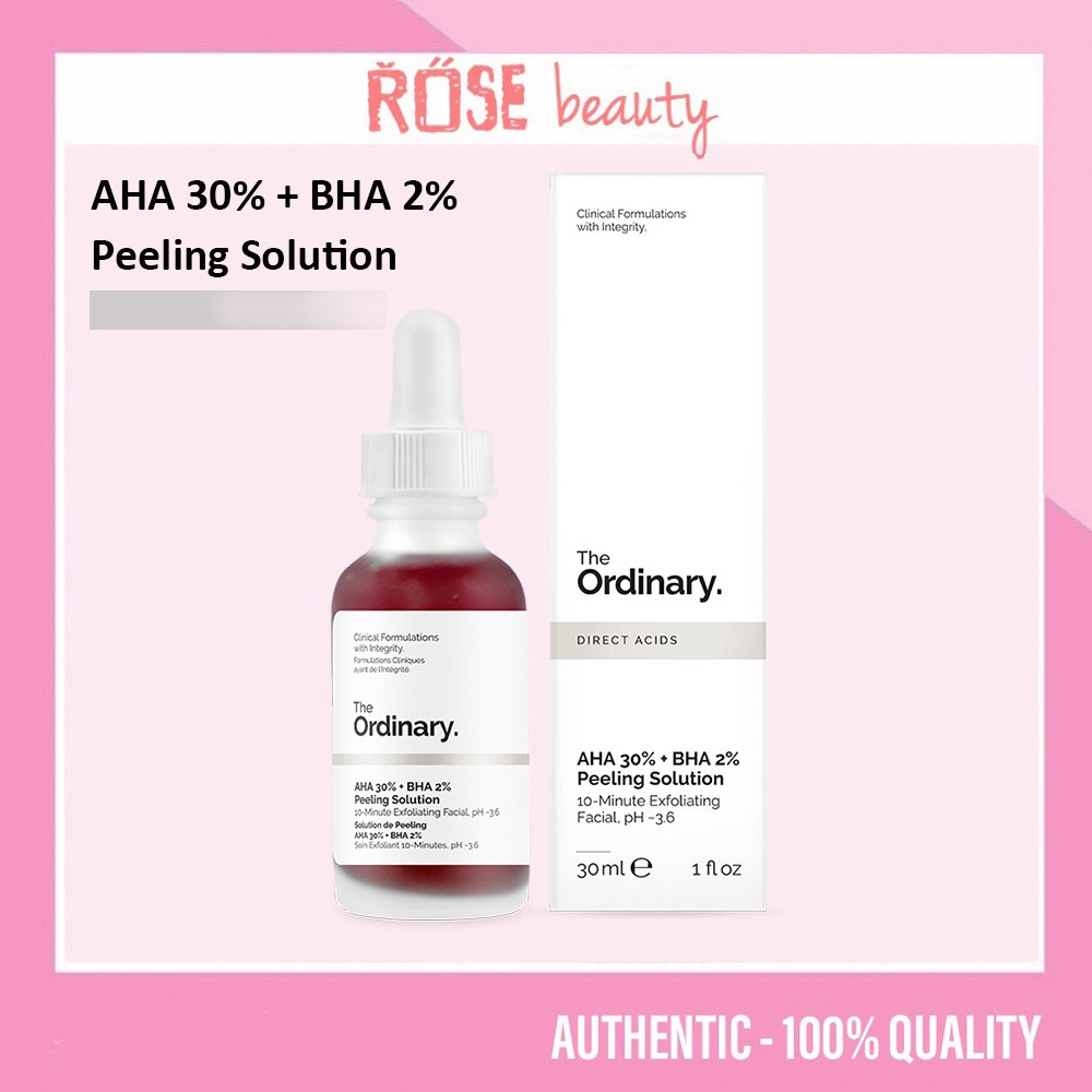 [Mã COS1904 giảm 8% đơn 300K] Tẩy tế bào chết The Ordinary AHA 30% + BHA 2% Peeling Solution 30ml | BigBuy360 - bigbuy360.vn