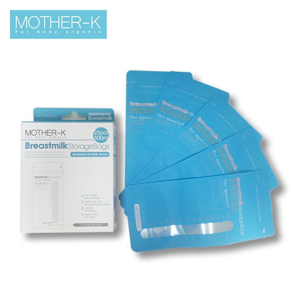 Túi trữ sữa cảm biến nhiệt Mother-K (lẻ 1 cái) 300ml