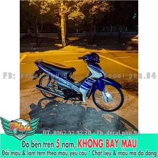 Tem rời elegant Xanh trắng -1