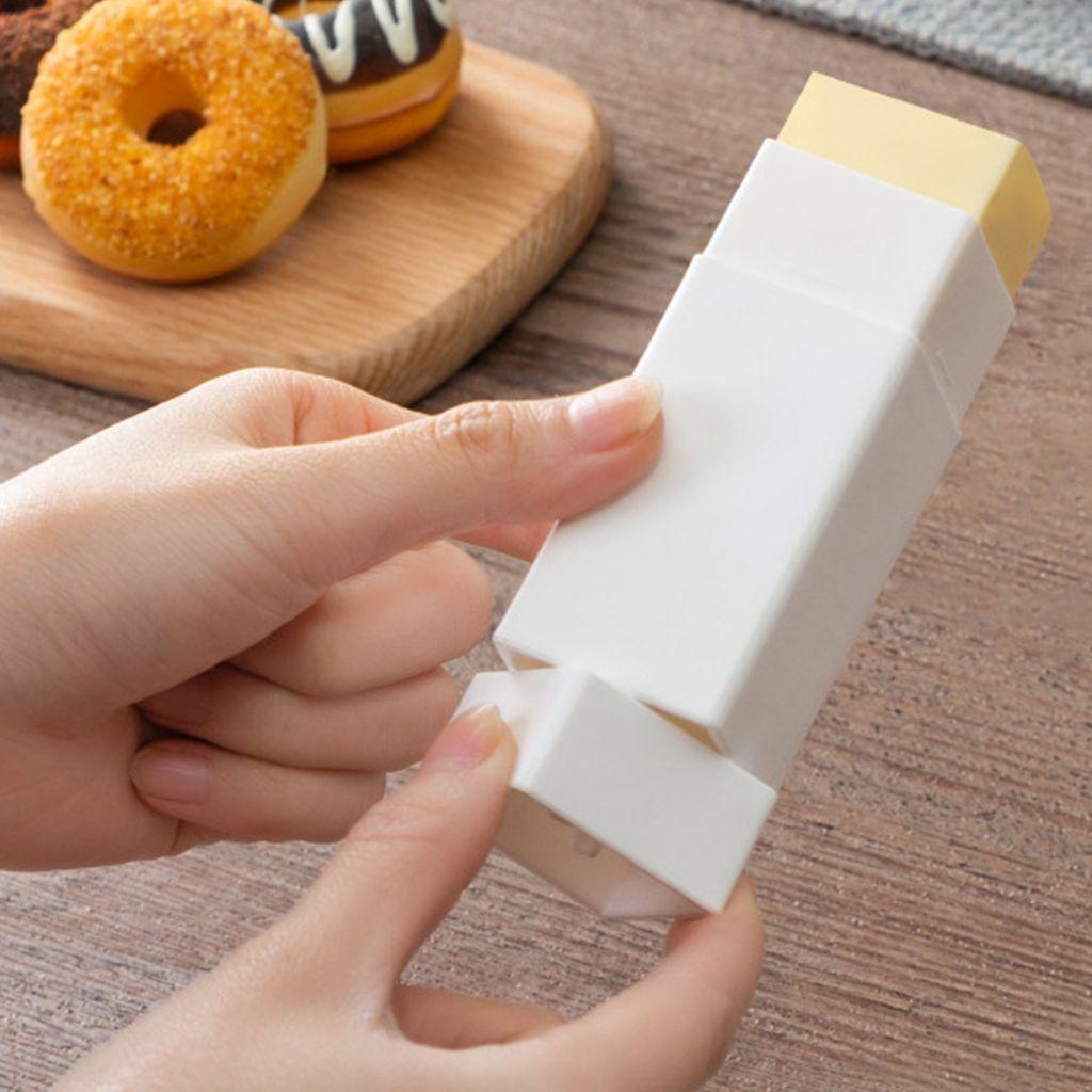 MOCHO Hộp Đựng Bơ Phô Mai Mini Màu Trắng Chống Bụi