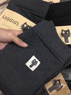 Quần legging mèo lót nỉ mỏng