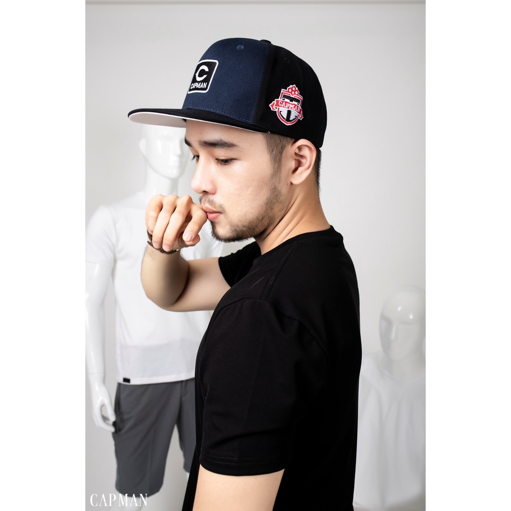 Mũ snapback chính hãng CAPMAN phong cách hiphop thêu chữ CM51