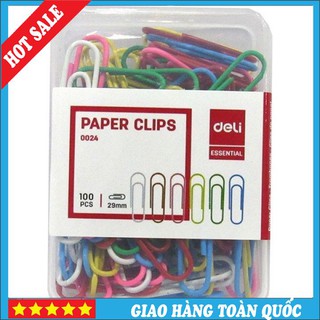 ❤️❤️HOT SALE❤️❤️ Ghim Cài, Kẹp Giấy Nhiều Màu Sắc Sặc Sỡ Deli 0024