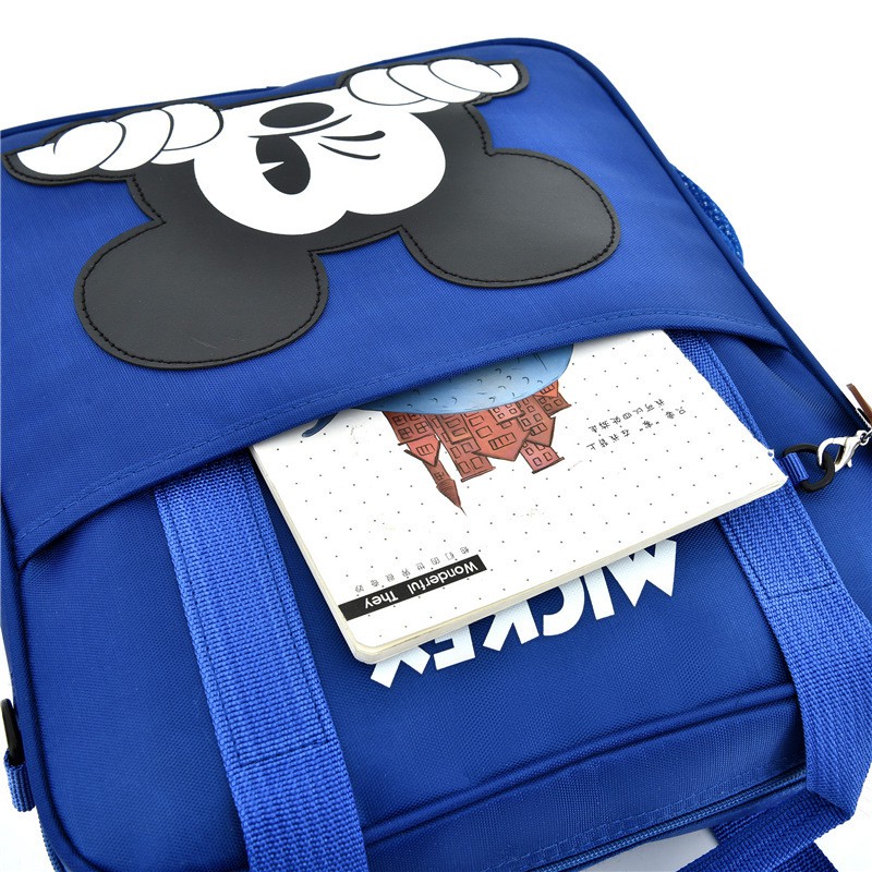Túi đeo chéo học thêm hình Mickey cho bé trai bé gái từ tiểu học đến cấp 2 có thể đeo dáng balo