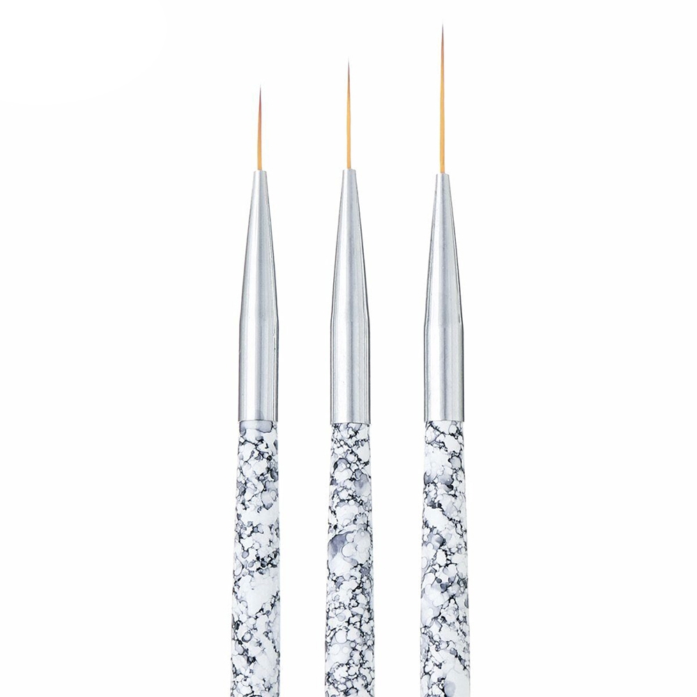 Set 3 cọ làm móng cán vân đá 1/15/20mm