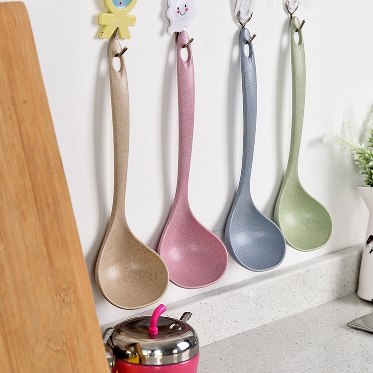 Muỗng múc canh bằng chất liệu lúa mạch thiết kế tiện lợi dễ dùng