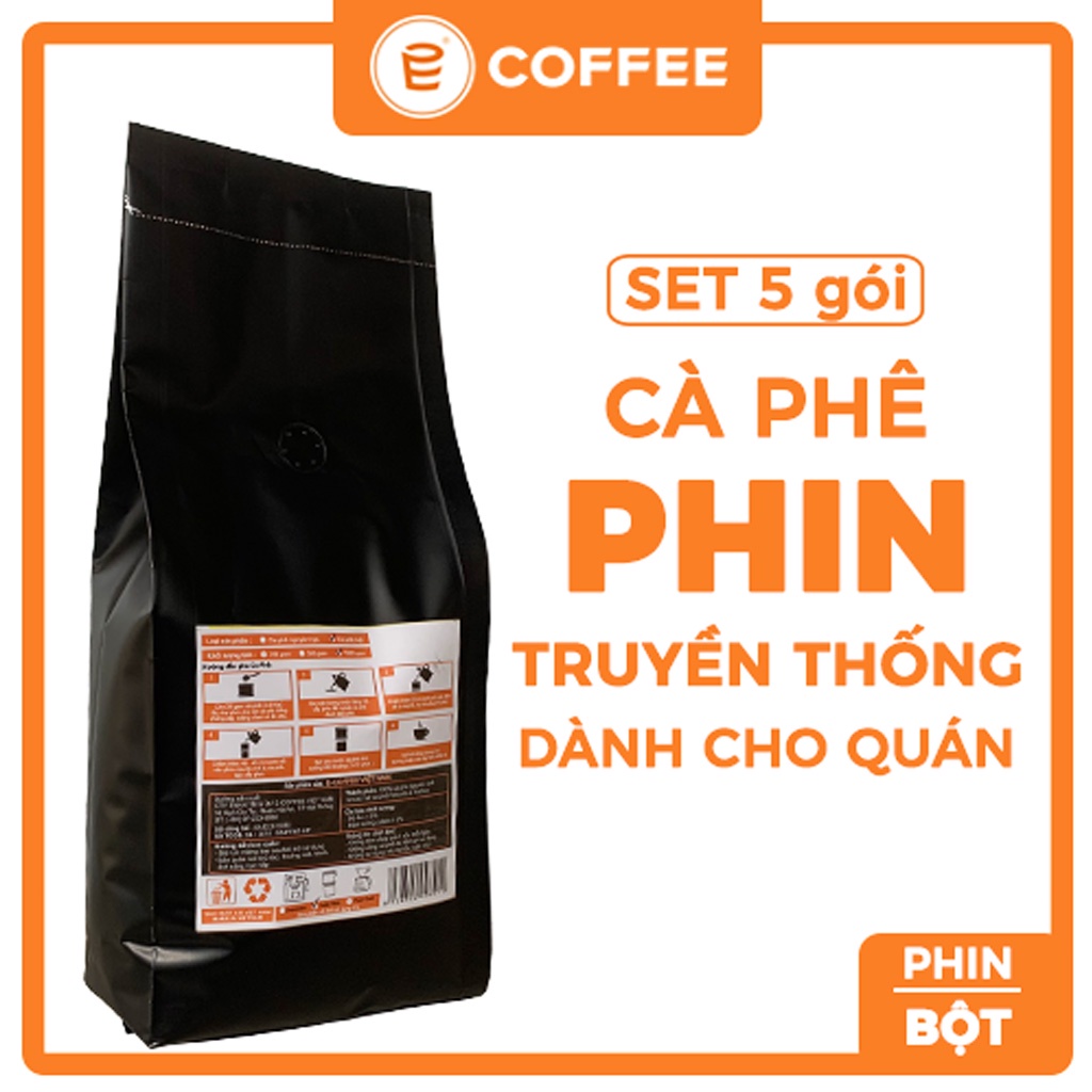 Cà phê nguyên chất pha phin giá sỉ dành cho quán, cà phê phin chuẩn GU đậm đà hậu vị ngọt, hương thơm nồng từ E COFFEE