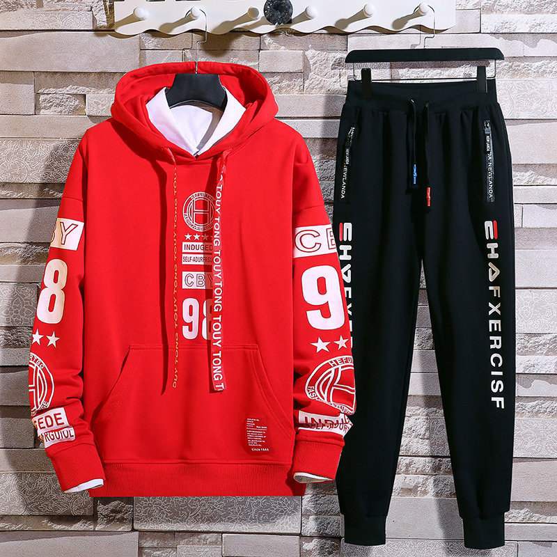 Bộ Đồ Nỉ Nam Áo Hoodies 98 Kết Hợp Quần Jogger Trẻ Trung SET NAM 9000076C