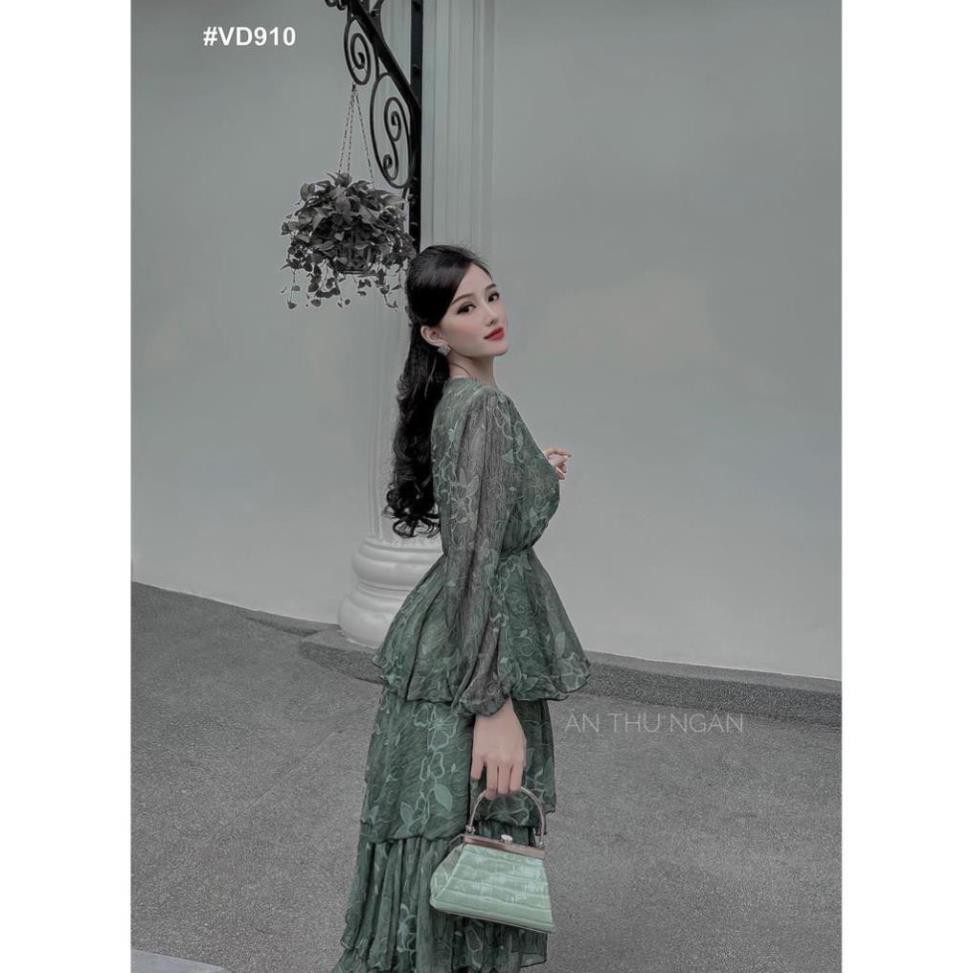 💝 FREESHIP 💝 Đầm Dự Tiệc Đầm maxi nhiều tầng họa tiết hoa đi biển siêu sang chảnh -VD910 [Mẫu Mới Hè 2021]