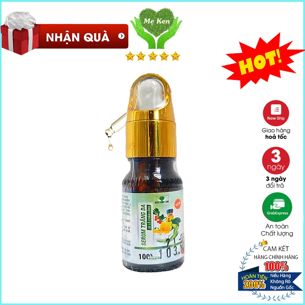Serum dưỡng trắng da, cấp ẩm, mờ đốm nâu Mẹ Ken chai 30ml