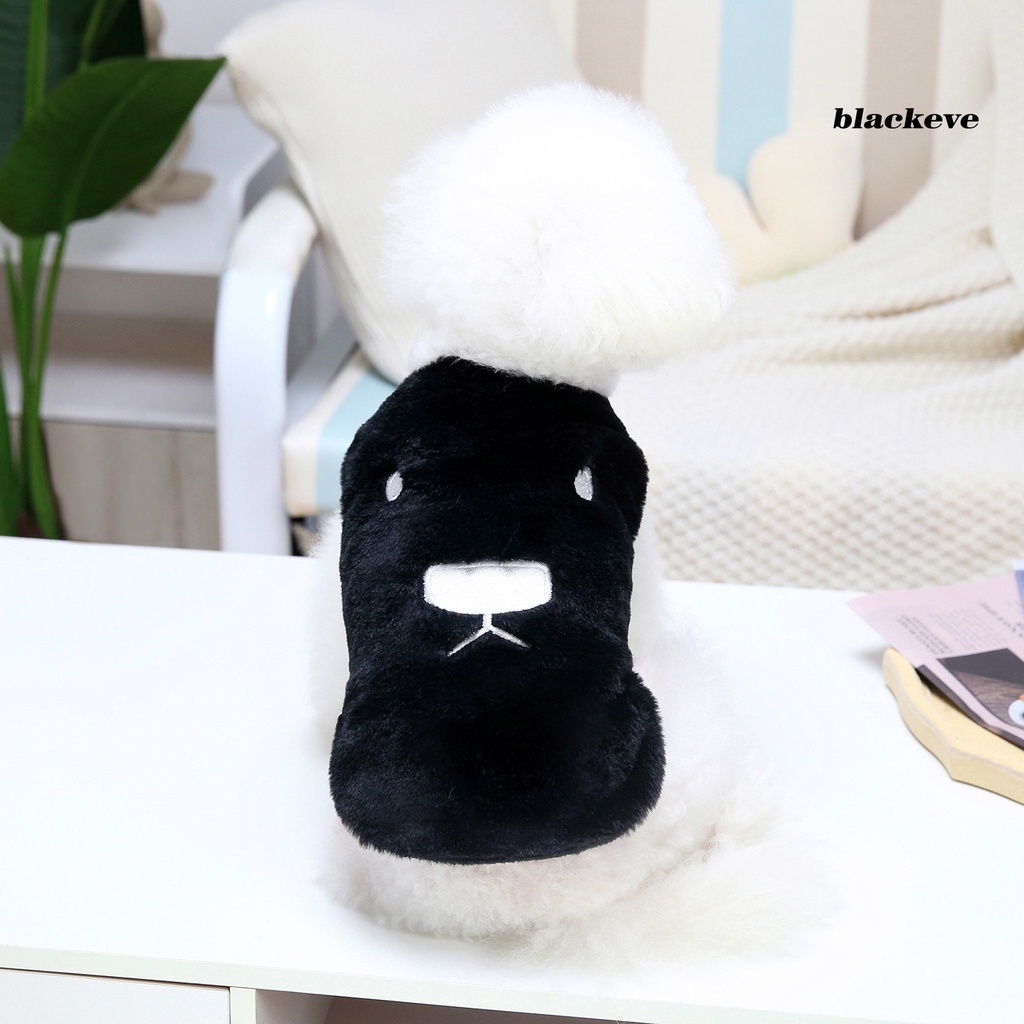 Áo len không tay mềm mại giữ ấm in họa tiết biểu cảm dễ thương cho thú cưng