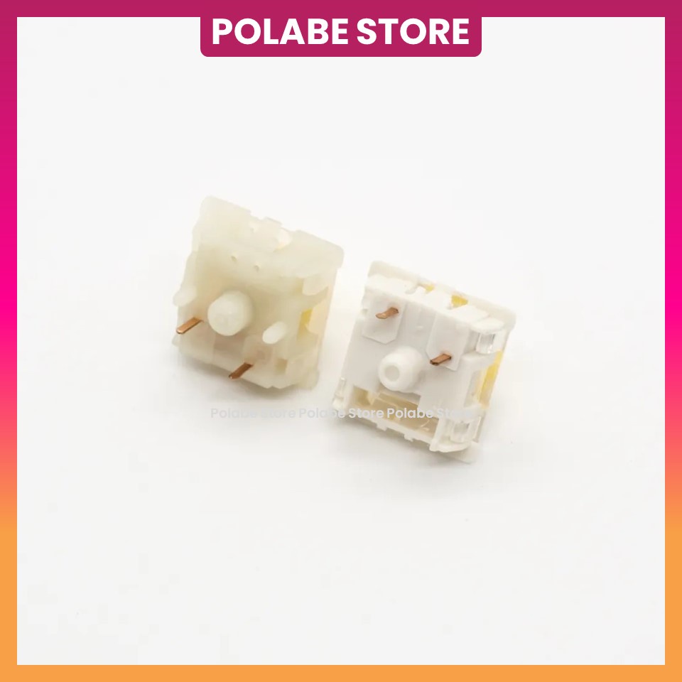 Gateron Yellow Pro / Gateron Milky Yellow Pro Linear Switch Công Tắc Bàn Phím Cơ Gat Yellow Milky Pro - Polabe Store