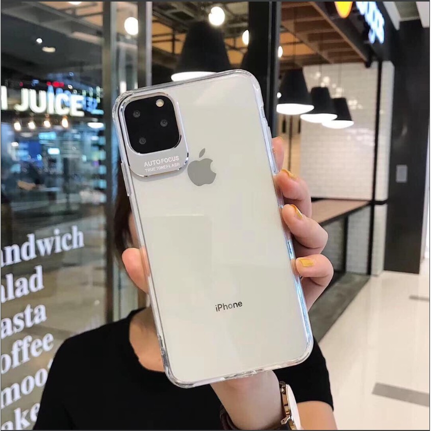 Rẻ Vô Địch Ốp lưng Iphone 11 / ip 11 pro / ip 11 pro max lens autofocus dẻo có khung bảo vệ camera Siêu Trong Suốt Hót