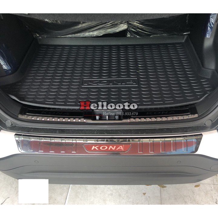 Nẹp cốp xe Kona, chống trầy cốp xe Kona 2018 2019 2020 2021 Mẫu CARBON