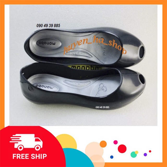 Giầy  nhựa đế thấp đen Thái Lan monobo | BigBuy360 - bigbuy360.vn