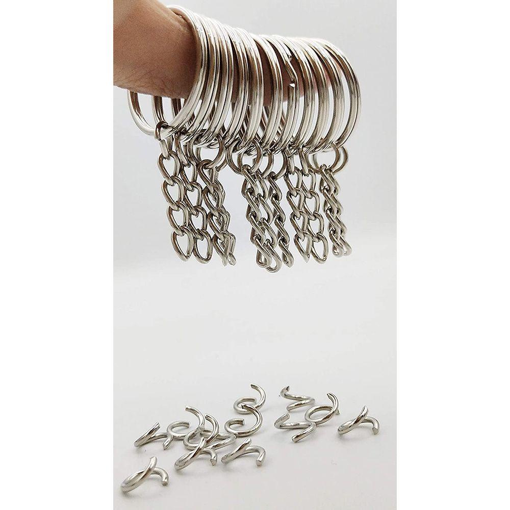 LAYOR 10/20Pcs 10/20Pcs Keyring Fashion Accessories Keyfob Keychain|Pendant Metal Split Ring Key Holder Rings