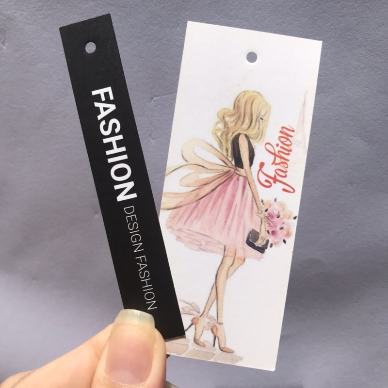 SET bộ 2 NHÃN MÁC TAG QUẦN ÁO giúp nâng cao thương hiệu cho shop -  set 100 bộ - mẫu 21