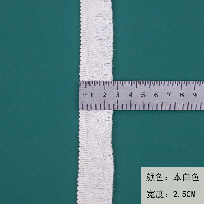 Khăn Trải Bàn Vải Cotton Phối Ren Tua Rua Màu Trắng Đen Làm Thủ Công Diy