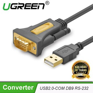 Cáp Chuyển Đổi USB 2.0 Sang Com RS232 Ugreen dài 2m - Hàng Chính Hãng BH 18 Tháng