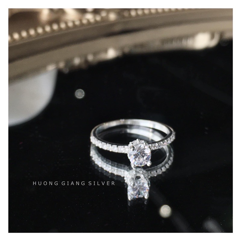 Nhẫn đá công chúa Bạc s925 - HuongGiangSilver