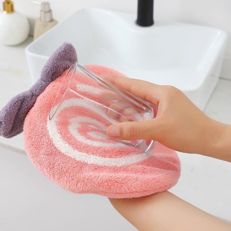 Khăn lau tay nhà bếp hình viên kẹo ngộ nghĩnh