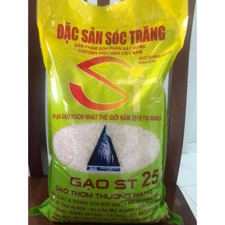 Gạo đặc sản sóc trăng , gạo st25