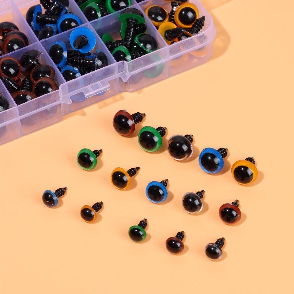 Set 1 / 100 Mắt Nhựa Nhiều Màu Sắc Bảo Vệ An Toàn Cho Động Vật