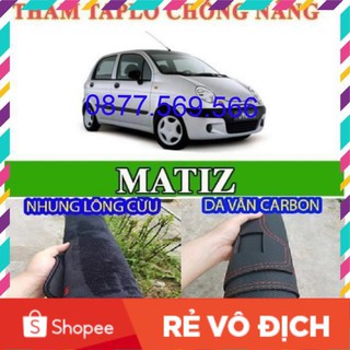 CAO CẤP- THẢM TAPLO DEAWOO MATIZ-CHẤT LIỆU NHUNG LÔNG CỪU-DA VÂN CARBON-THẢM CHỐNG NÓNG TAPLO CAO CẤP