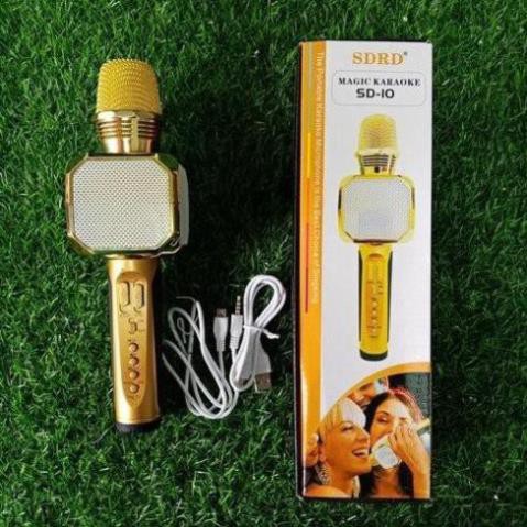 Mic hát karaoke bluetooth SD 10. Micro bluetooth không dây có loa TUYỆT ĐỈNH SIÊU PHẨM -  BH 6 tháng - CAM KẾT CHÍNH HÃN