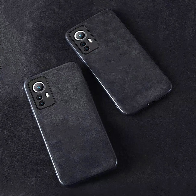 Ốp lưng Xiaomi 12/12S/12S Pro (Da lộn, Nhựa cứng chống bám vân tay) - MobileCity