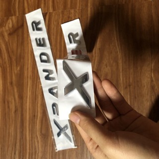 Bộ tem dán chữ nổi Xpander mạ crom cao cấp