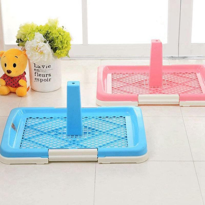 Khay Đi Vệ Sinh Phẳng Có Cọc Dành Cho Chó.