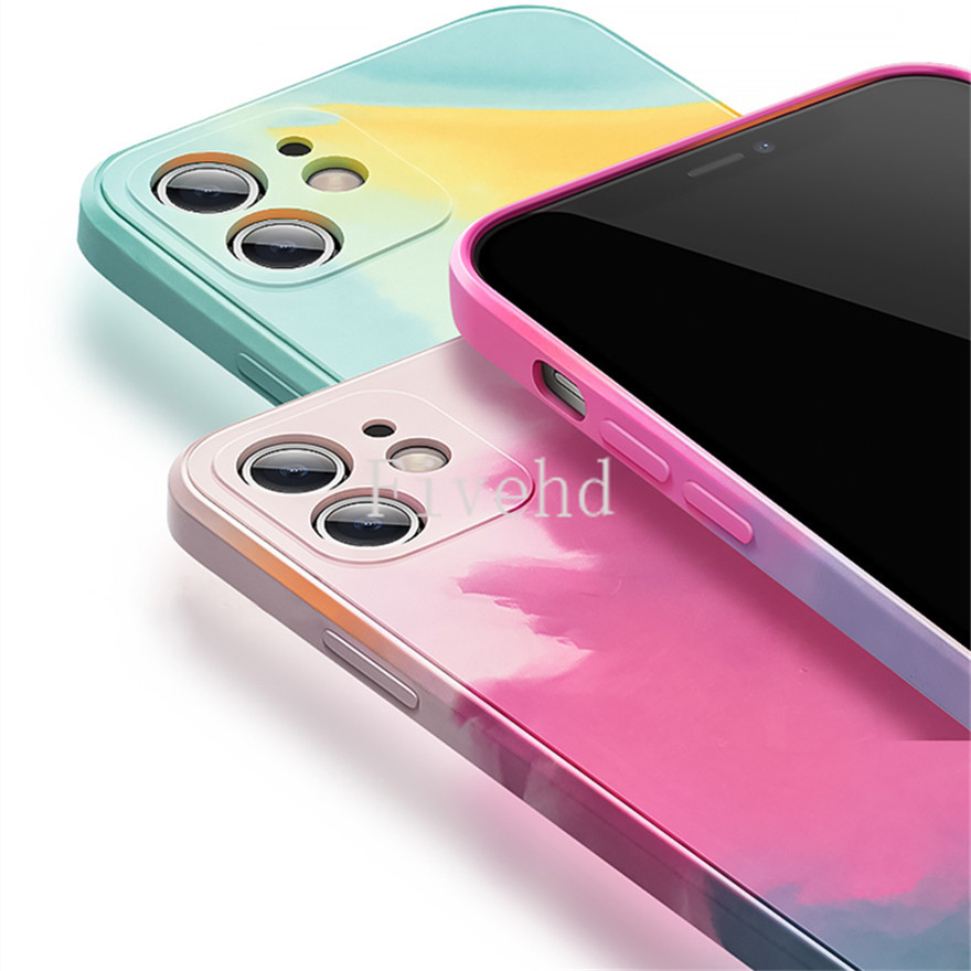 Ốp điện thoại họa tiết màu nước thời trang cho Samsung A11 M11 A10 M10 J7 J6 J4 J2 Prime A7 2018 A750 A10S