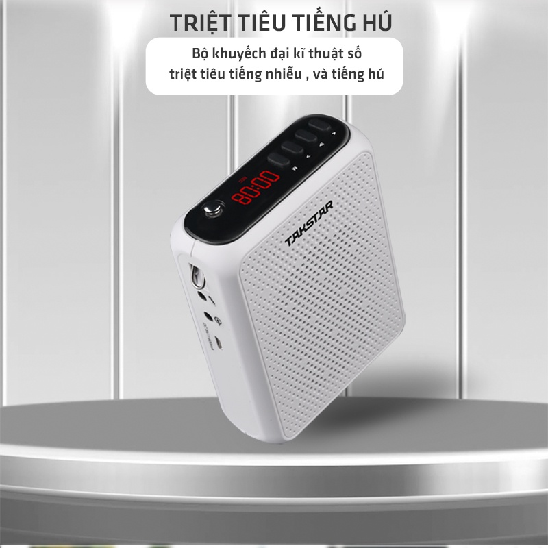 Máy Trợ Giảng Không Dây TAKSTAR E300W, Có Bluetooth, Công Suất 10W, không dây công nghệ UHF, Bảo Hành 12 Tháng