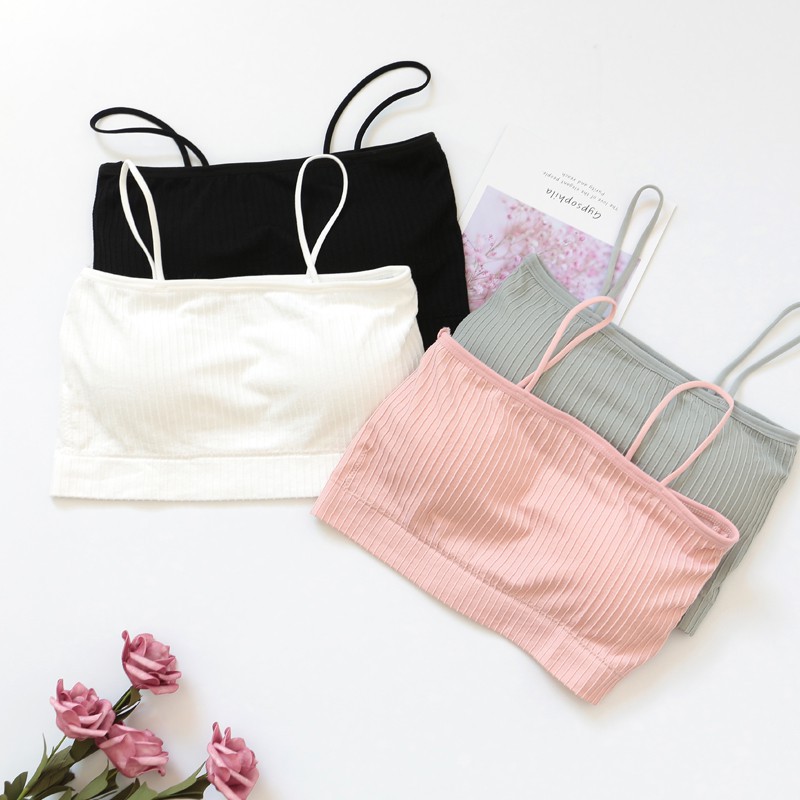 Áo bra ống 2 dây có mút đệm tiện lợi cho nữ | BigBuy360 - bigbuy360.vn