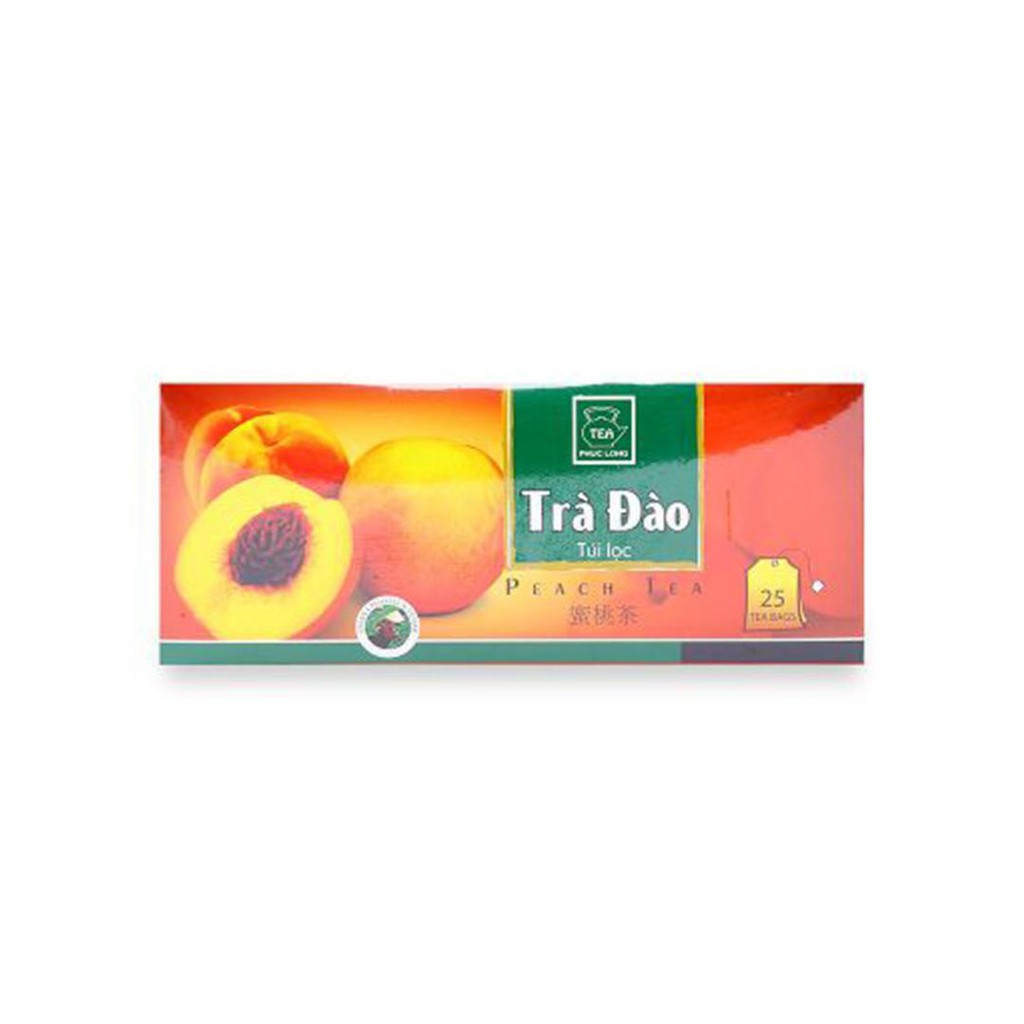 Trà Đào Túi Lọc Phúc Long Hộp 25 Gói x 2G