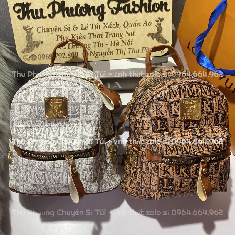 Balo da mini nữ thời trang du lịch đi chơi phong cách hàn quốc dễ thương hoạ tiết chữ sắc nét (ảnh thật shop chụp)