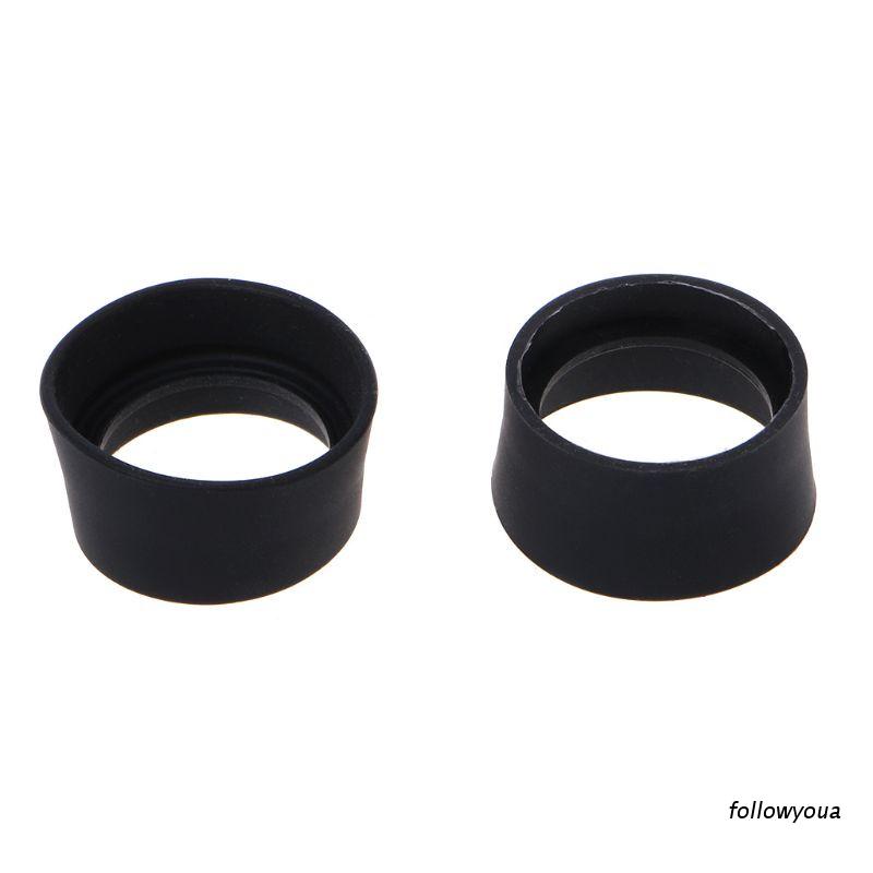 (Hàng Mới Về) Bộ 2 Miếng Cao Su Mềm 29-30mm Bảo Vệ Mắt Cho Kính Hiển Vi