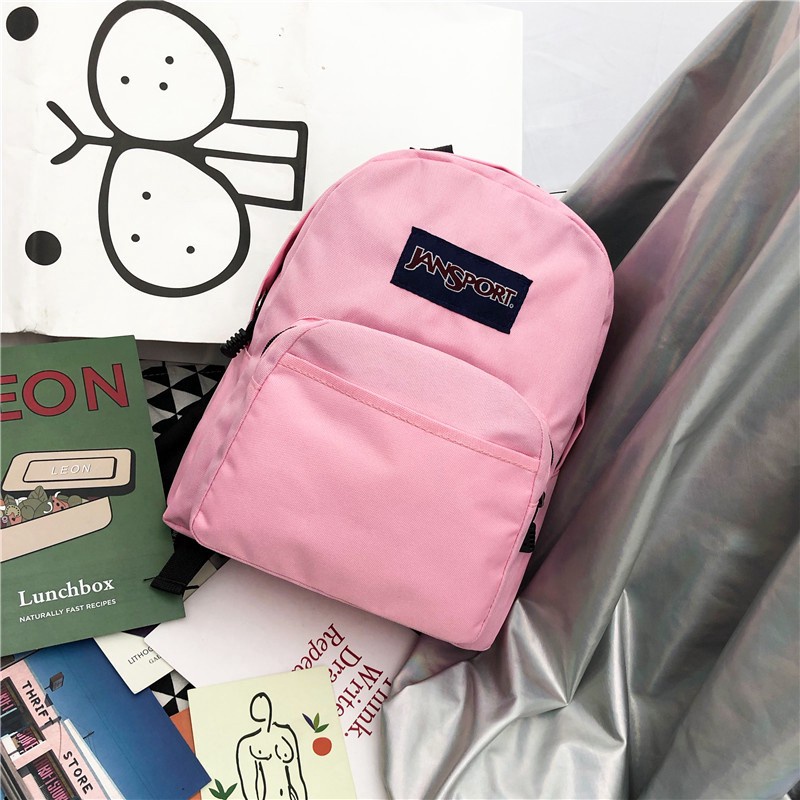 JANSPORT Ba lô vải Canvas phong cách thể thao năng động