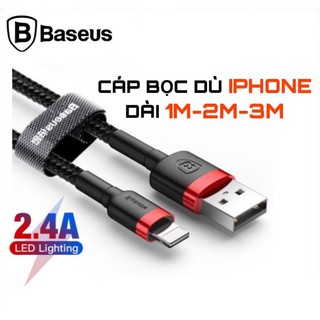 Baseus cáp sạc nhanh cho iphone dây dù dài 3m chính hãng