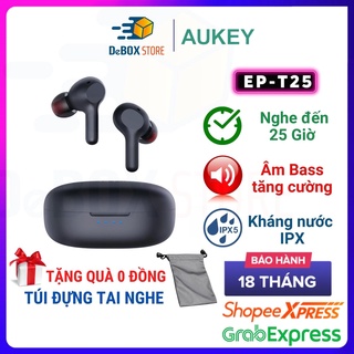 【Giao Hỏa Tốc】Tai Nghe TWS AUKEY EP-T25, BT 5.0, Nghe 25H, Cảm Ứng, Chống Nước IPX5, Nghe Độc Lập 2 Tai - Chính Hãng