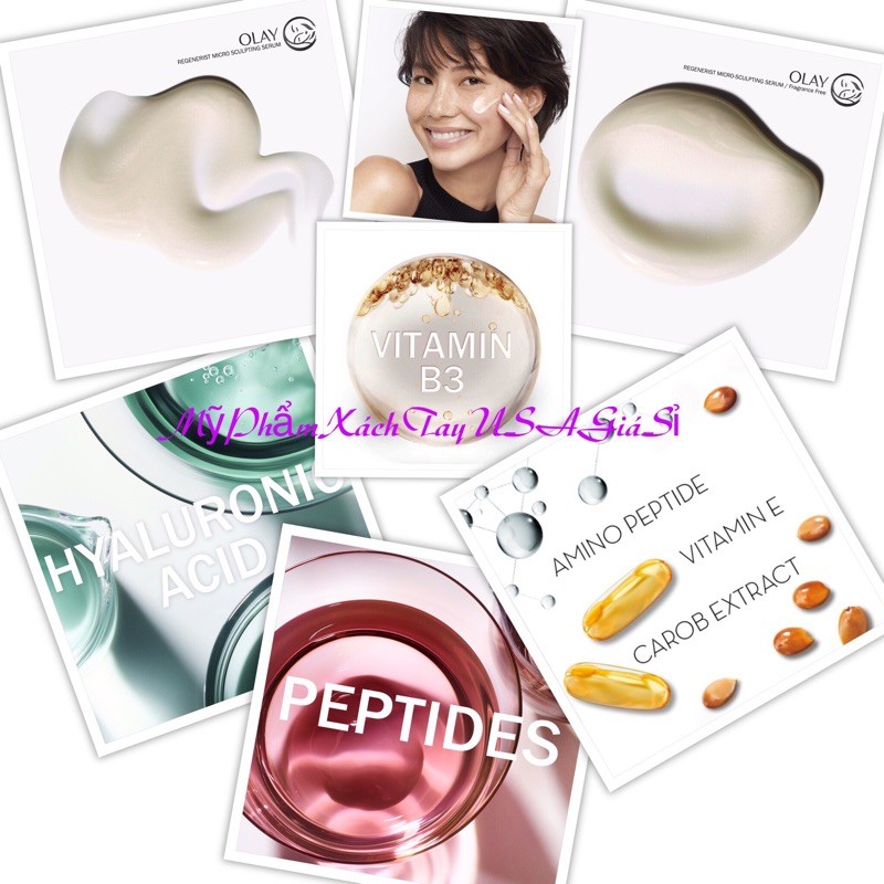 [HàngMỹ]Serum Dưỡng Da Chống Lão Hoá Olay Regenerist Micro Sculpting Serum 50ml